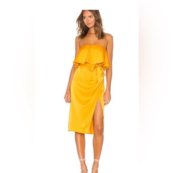 Lovers + Friends Dresses & Skirts - Lovers + Friends violet midi dress, brand new with tags, size xs, marigold color